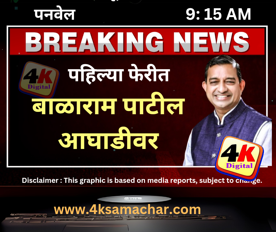 पहिल्या फेरीत बाळाराम पाटील आघाडीवर