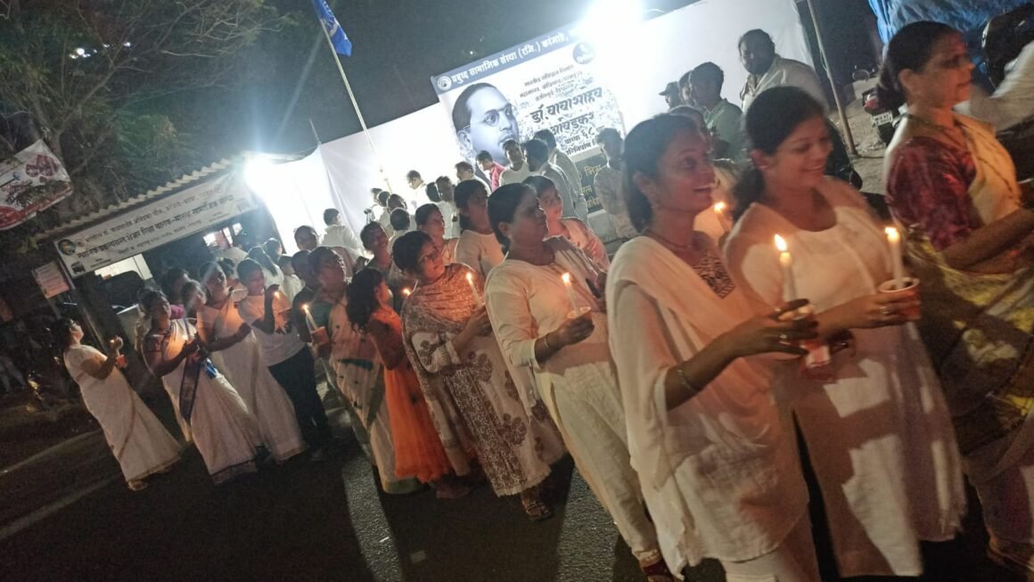 प्रबुद्ध सामाजिक संस्था (रजि.) करंजाडे माध्यमातून कॅन्डल मार्च आयोजन