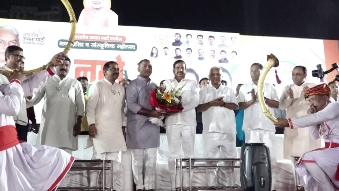 आमदार प्रशांत ठाकूर सदगुणी आमदार- वनमंत्री गणेश नाईक