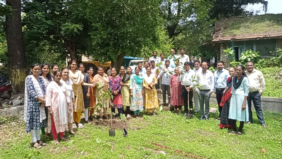 पंचायत समितीच्या माध्यमातून पर्यावरण दिना निमित्त वृक्षारोपण.