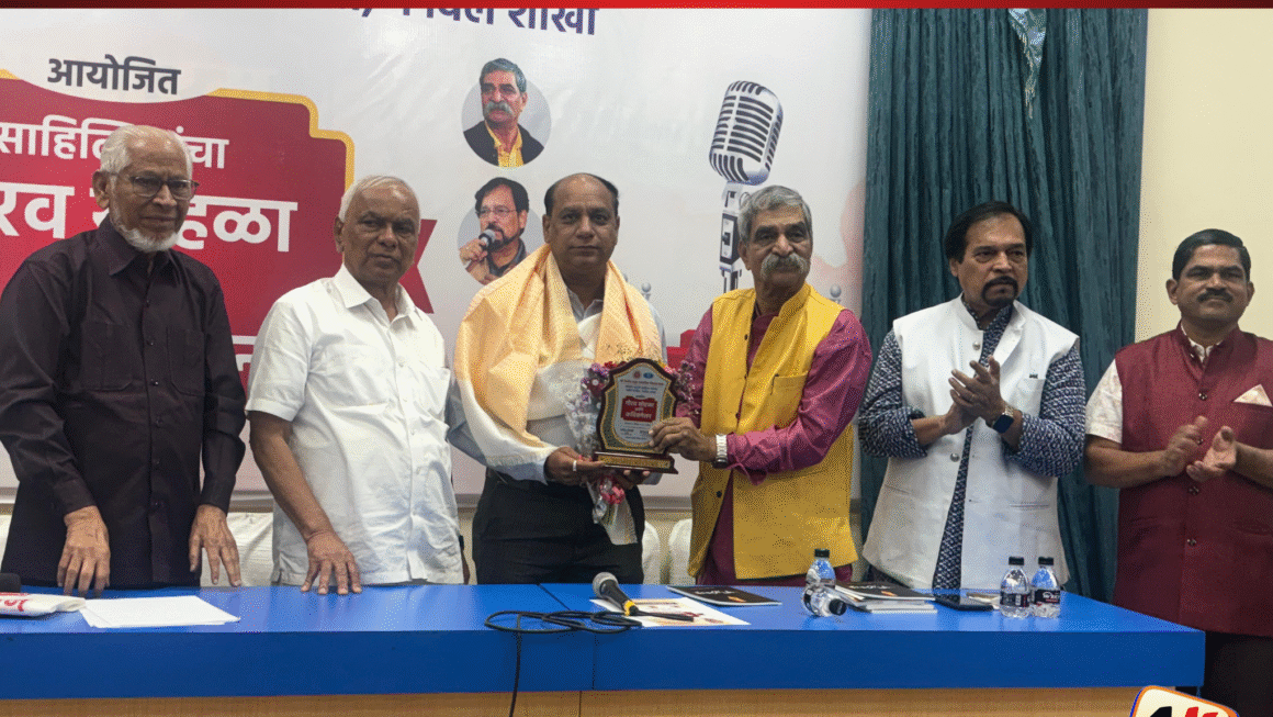 ज्येष्ठ पत्रकार संजय कदम यांचा मानाचा सत्कार