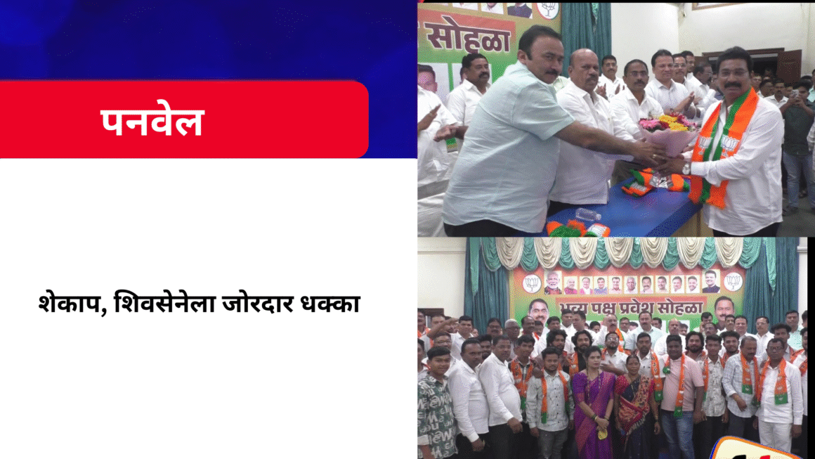 शेकाप, शिवसेनेला जोरदार धक्का