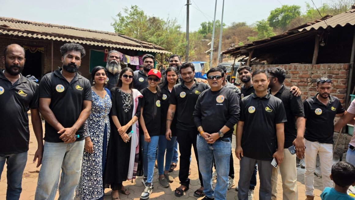 मानवता फाउंडेशन कडून खारघर आदिवासी पाड्यावर ‘अन्नदानम’