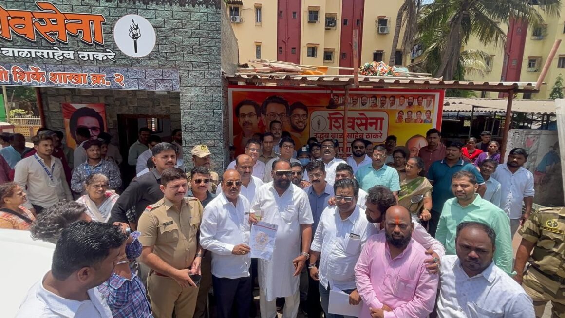 शिवसेना (उद्धव बाळासाहेब ठाकरे) पक्षाने पनवेल महानगरपालिकेची शिवसेना शाखा तोड कारवाई परतावली