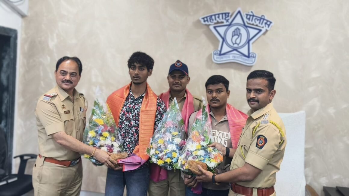 डायल ११२च्या तत्परतेमुळे महिलेचे प्राण वाचले; धाडसी पोलिसांचा सत्कार
