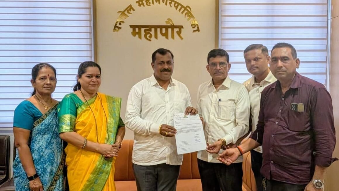 कळंबोली–रोडपाली–कामोठे (मानसरोवर रेल्वे स्थानक) लिंक रोडच्या विकासासाठी नगरसेविका सौ. बायजा बबन बारगजे यांचे महापौरांना निवेदन