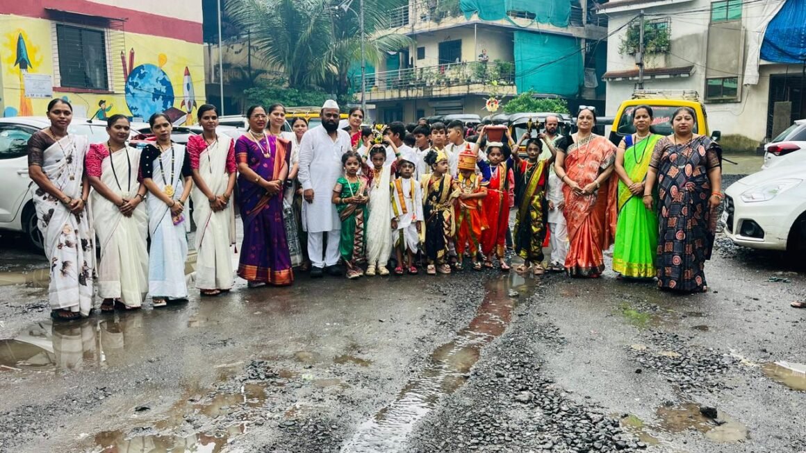 *वलवली शालेय मध्ये आषाढी एकादशी निमित्ताने दिंडीचे आयोजन*