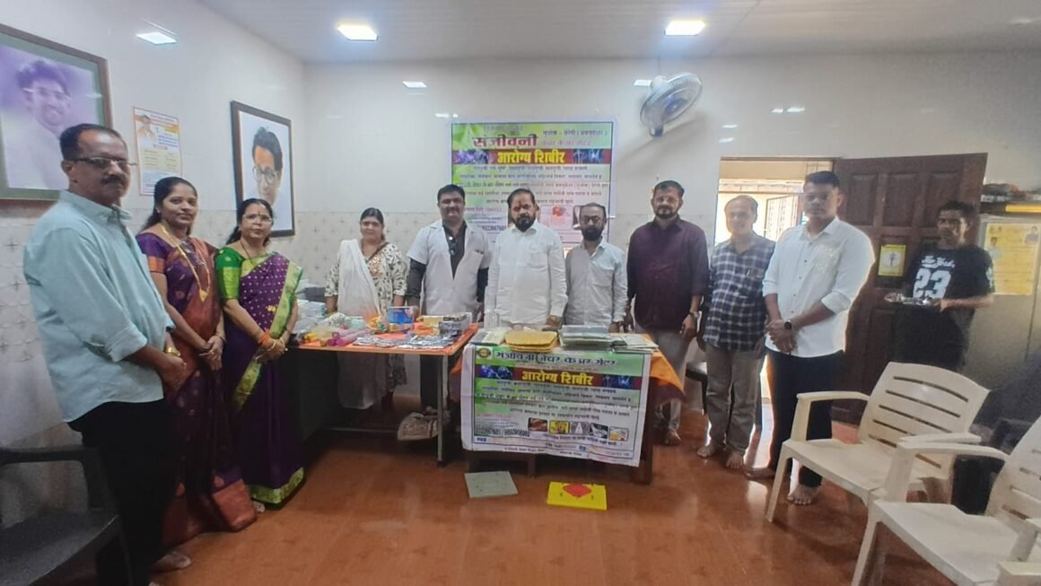 शिवसेनेच्या मोफत आरोग्य शिबिराला उत्स्फूर्त प्रतिसाद