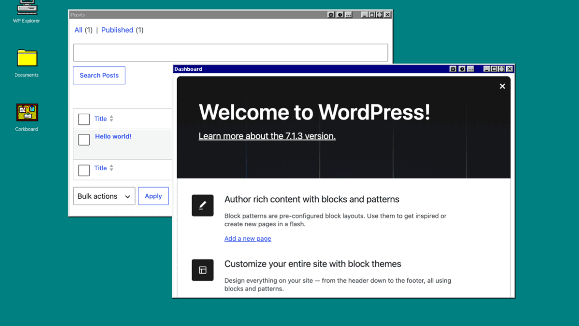 OpenStation Blog: What WordPress would have looked like in 1995